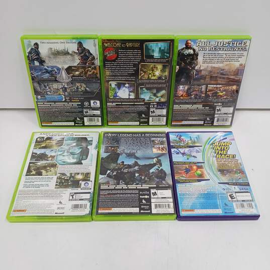 Bundle of 6 Xbox 360 Video Games image number 2