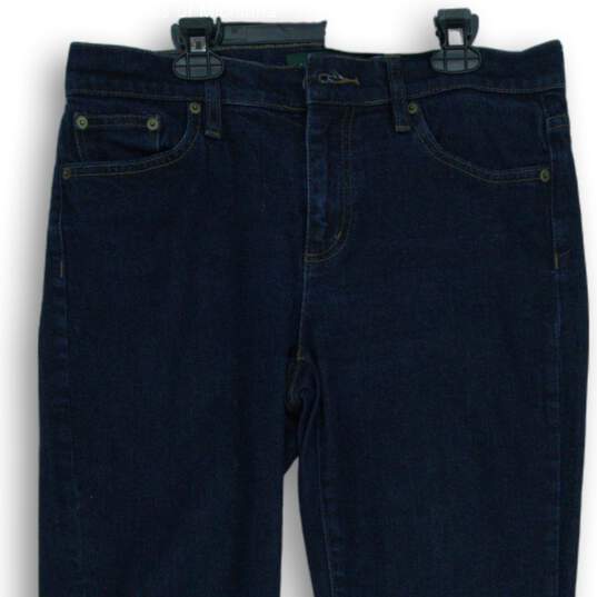 Women's Lauren Ralph Lauren Jeans Co. Blue Denim Straight Jeans Size 8 image number 3