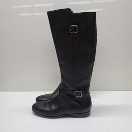UGG Beryl Tall Black Leather Riding Boots sz 7.5 alternative image