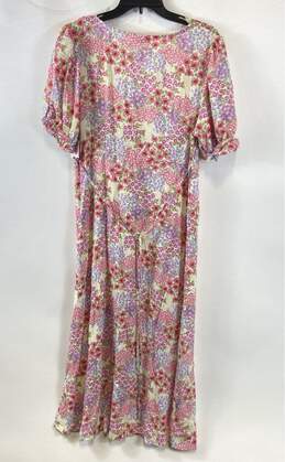 SO Goods for Life Womens Multicolor Floral Deep V-Neck Maxi Dress Size XL alternative image