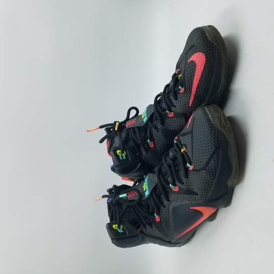 Nike Lebron 12 'Data' Sneakers Men's Sz 11.5 Black/Infrared image number 3