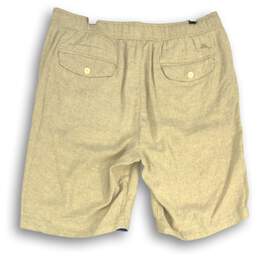 NWT Tommy Bahama Mens Tan Pleated Slash Pocket Bermuda Shorts Size L alternative image