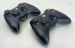 Microsoft Xbox 360 Wireless Controllers - Lot of 2, Black