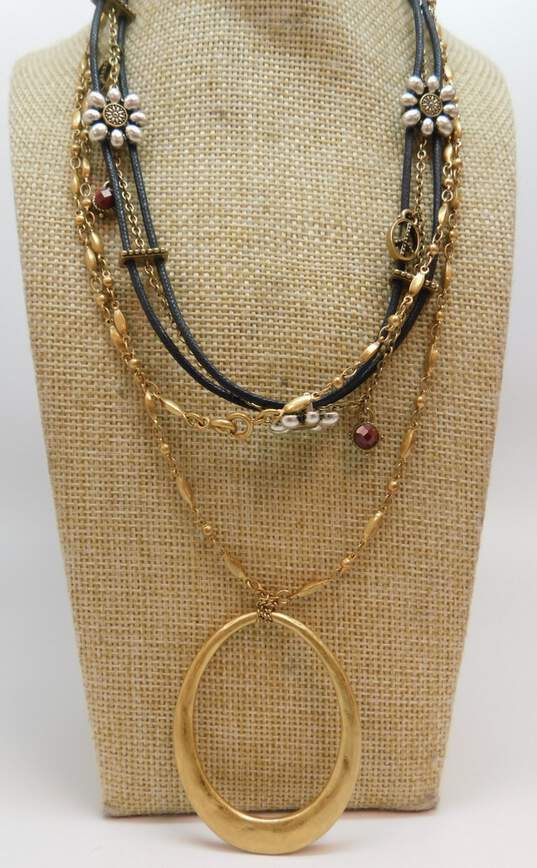 Lucky Brand Madewell Fossil & Fashion Gold Tone Necklaces & Bracelets One New With Tags image number 2