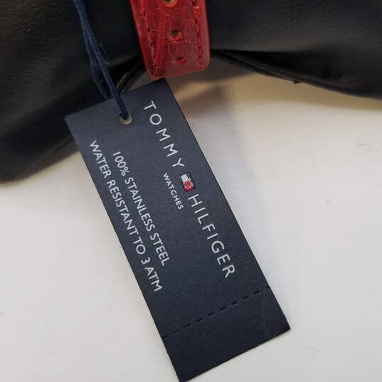 Tommy Hilfiger 20.3.14.0636 Red Bracelet Leather Analog Watch W/Tag 28g image number 3