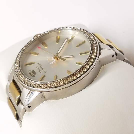 Juicy Couture Gold & Silver Tone W/ Crystals Quartz Watch image number 3