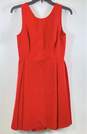 Maggy London Womens Red Sleeveless Round Neck Back Zip Fit & Flare Dress Size 6 image number 1