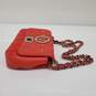 Mario Valentino 'New Diamond' Red Leather Studded Envelope Crossbody Bag w/COA image number 3