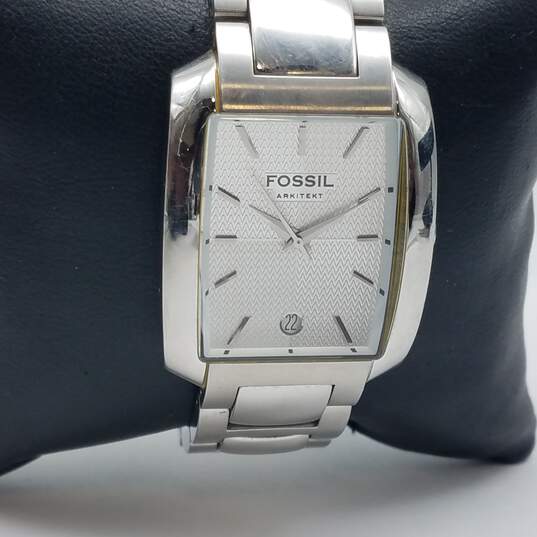 Fossil Arkitect FS-4008 32mm WR 165ft St. Steel Date Men's Watch 133g image number 2
