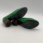 Tory Burch Womens Green Black Round Toe Slip-On Pump Heels Size 5M image number 5