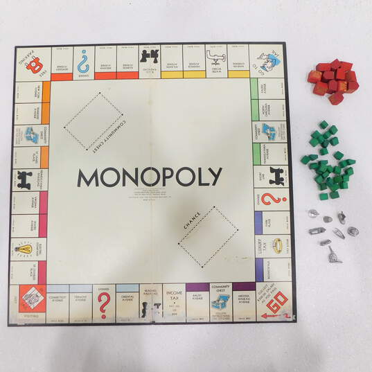 Monopoly Replacement  195Vintage4 Game Board ,Pieces  Hotels , Houses & Tokens image number 1