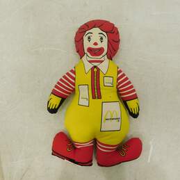 Vintage 1984 Ronald McDonald 12” Plush Doll Stuffed Toy