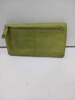 Fossil Green Genuine Leather Trifold Wallet alternative image