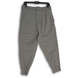 Womens Gray Elastic Waist Pockets Drawstring Pull On Jogger Pants Size 8 alternative image