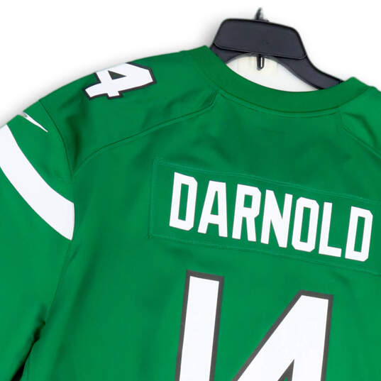 Mens Green On Field New York Jets Sam Darnold #14 Football Jersey Size 3XL image number 4