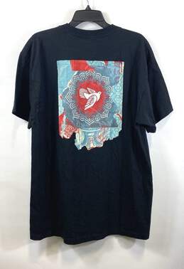 Obey Mens Black Cotton Short Sleeve Crew Neck Pullover Graphic T-Shirt Size XL alternative image