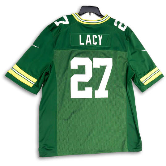Mens Green NFL Green Bay Packers Eddie Lacy #27 Football Jersey Size 52 image number 2