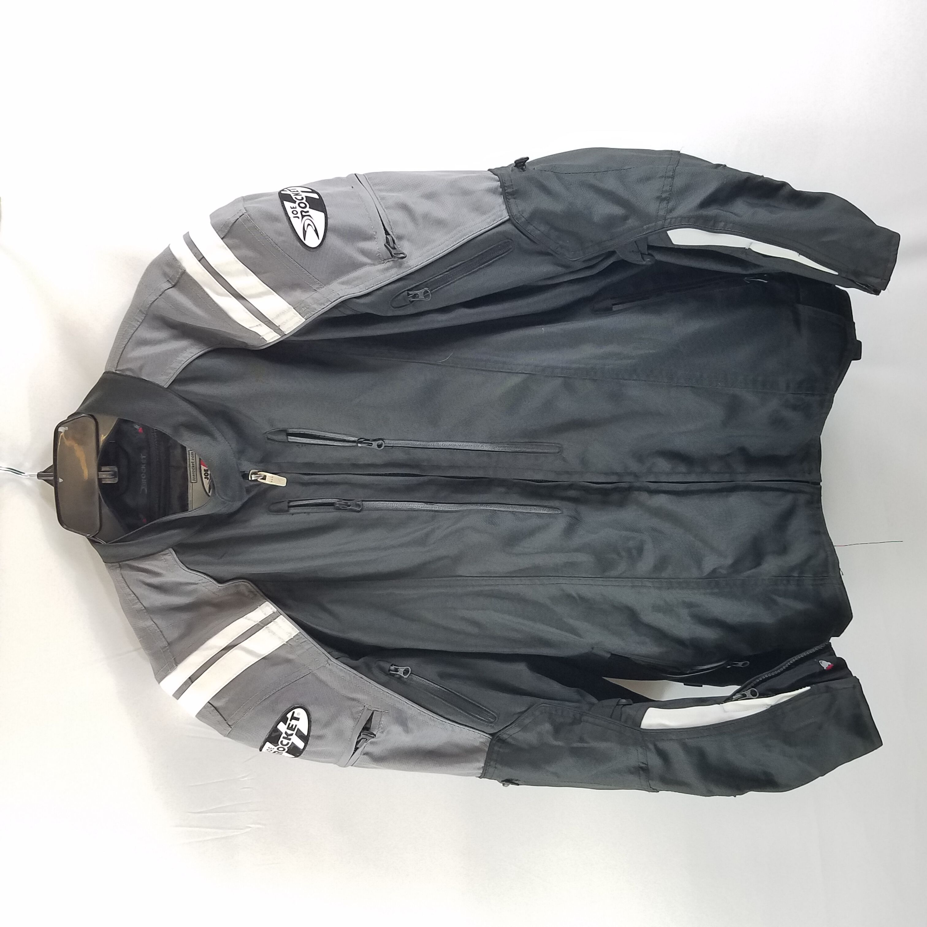 Buy the Joe Rocket Men Black And Grey Racing Jacket XL | GoodwillFinds