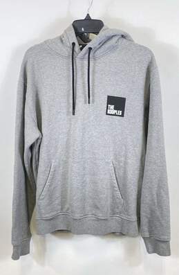 The Kooples Mens Gray Cotton Long Sleeve Pockets Pullover Hoodie Size Large