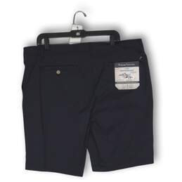 Tailor Vintage Mens Chino Shorts Luxe Performance Flat Front Navy Blue Size 40 alternative image