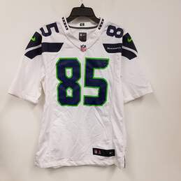 Nike Mens White Seattle Seahawks Julius Adams#85 Football NFL Jersey Size S