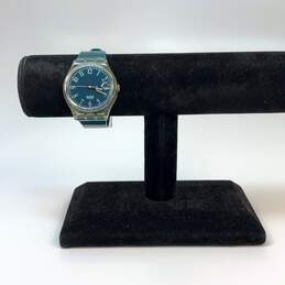 Designer Swatch Originals Green Strap Analog Dial Quartz Wristwatch