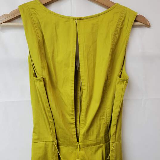 Boden Glorious British Style V-Neck Sleeveless Green Midi Dress Women's 4R image number 4