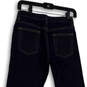 Womens Blue Denim Dark Wash Pockets Stretch Straight Leg Jeans Size 2L image number 4