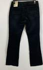 NWT Guess Womens Black Velour Stretch Mid Rise Dark Wash Bootcut Jeans Size 28 image number 2