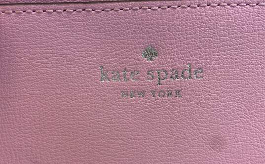 Kate Spade Saffiano Leather Harper Lily Crossbody Bright Carnation image number 6