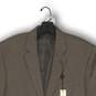 NWT Kenneth Cole Mens Suit Jacket Single Breasted Two Button Brown Wool Size 42R image number 3