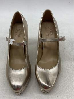 Naturalizer Womens Talissa Platform Almond Toe Heel Size 7.5 Gold Heels