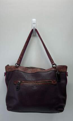 Coach Shoulder Bag Plum