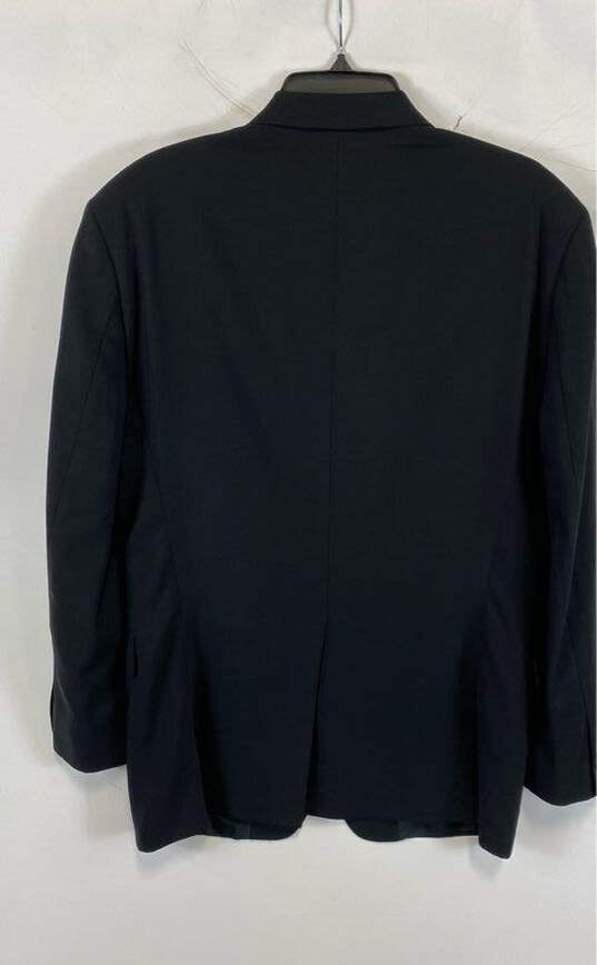 Hugo Boss Mens Black Long Sleeve Single Breasted Notch Lapel Blazer Size Medium image number 2