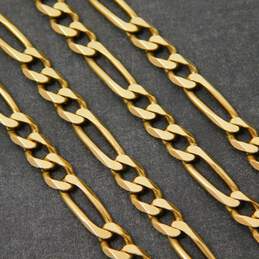 14K Gold Chunky Figaro Chain Necklace 17.2g