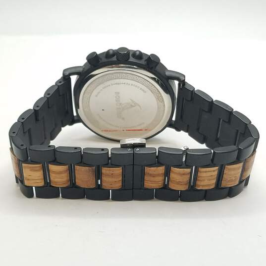 Bobo Bird 42mm Case Wooden Bezel and dial Men's Stainless Steel Quartz Watch image number 7