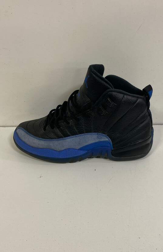 Air Jordan 12 Retro (GS) Black Game Royal Athletic Shoes Women's Size 8.5 image number 10