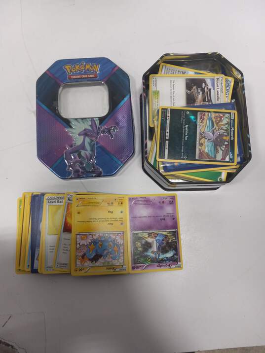 9.1lbs Bundle of Assorted of Pokemon Cards In Tins & Other Merchandise image number 4