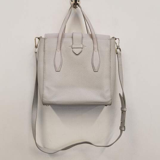 Kate Spade Leather North South Satchel Grey image number 2