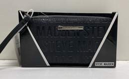 Steve Madden Women's Black/Silver Boxed Logo Wallet (NWT)