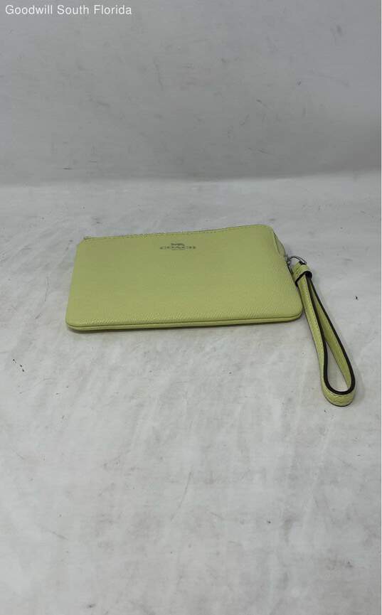 Coach Womens Yellow Coin Wallet image number 3