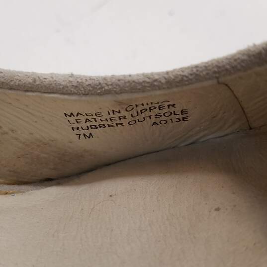 Michael Kors Gray Suede SIlver Metallic Platform Stiletto Pump Heel Shoes Size 7 M image number 7