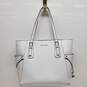 Michael Kors Women's Leather White Shoulder Handbag 16in x 7in x 11in, Used image number 1