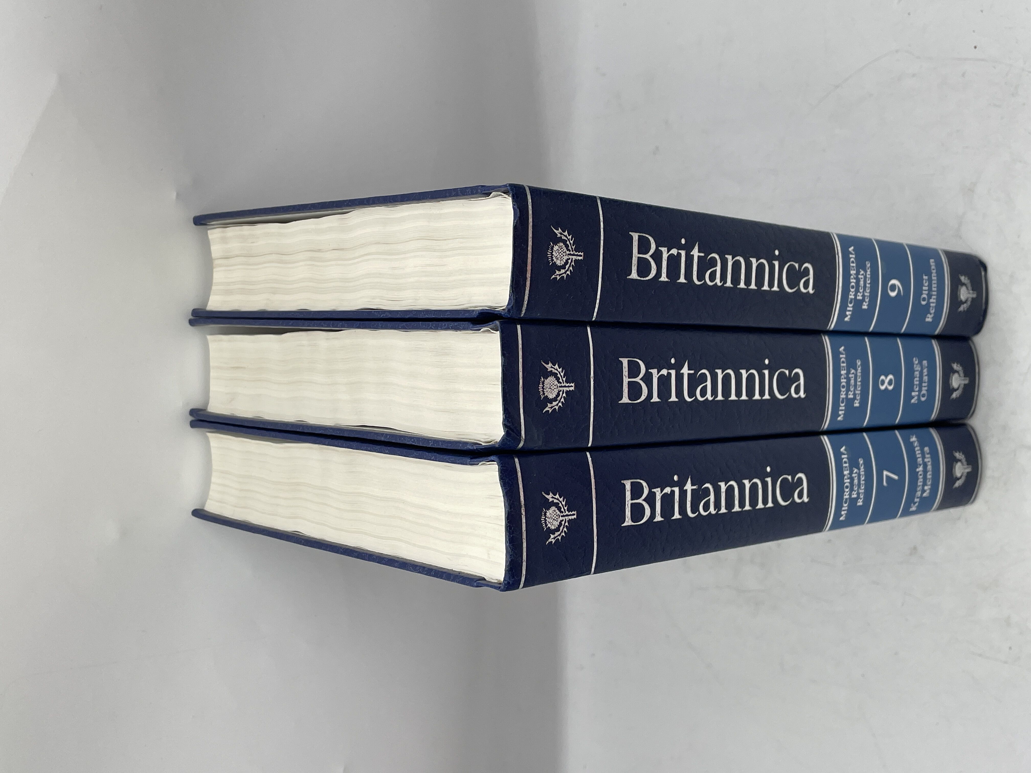 Lot Of 3 Encyclopedia Britannica Micropædia Ready Reference Hardcover Books