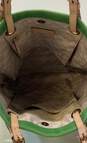 Michael Kors Canvas Leather Trim Tote Shoulder Bag image number 4
