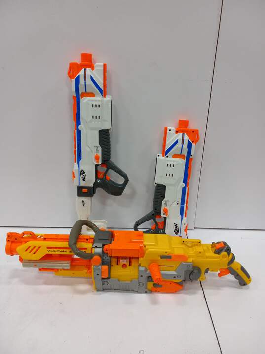 Nerf Battery Powered Soft Dart Guns Assorted 3pc Lot image number 1