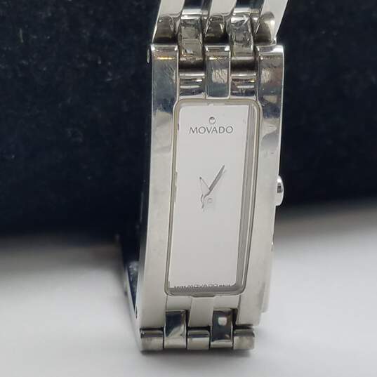 Movado Swiss 84-H5-1400 5 Jewels 14mm WR Sapphire Crystal Analog Ladies Watch 46g image number 1