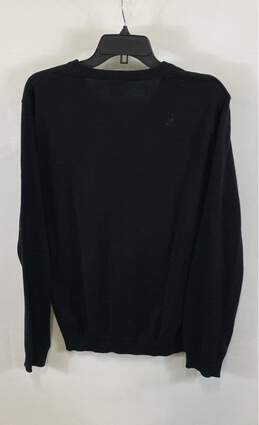 Lacoste Mens Black Cotton Knitted Long Sleeve V-Neck Pullover Sweater Size 5 alternative image