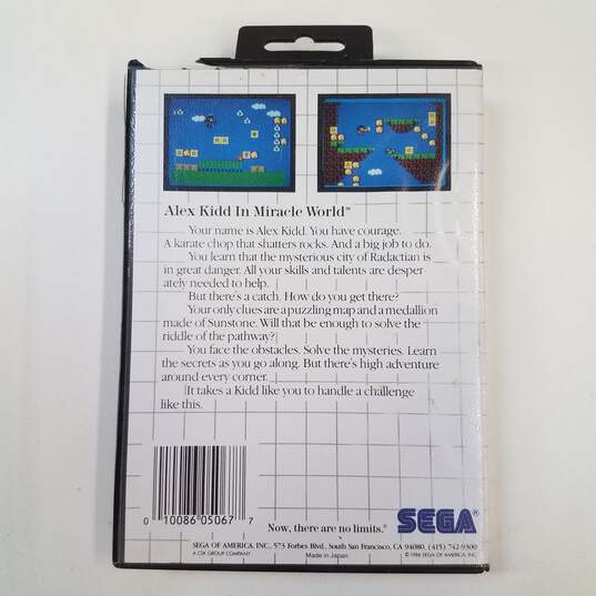 Alex Kidd in Miracle World - Sega Master System (CIB with Poster) image number 2