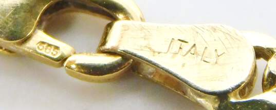 14K Yellow Gold Flat Cuban Link Bracelet 6.2g image number 6